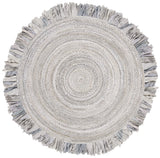 Safavieh Braided 5'-0" x 5'-0" Rug in Light Grey