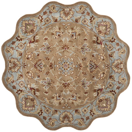 Safavieh Heritage 6'-0" x 6'-0" Rug in Beige / Blue