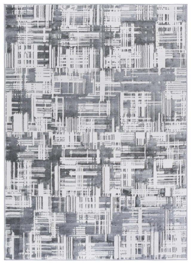 Safavieh Saylor 100 4'-0" x 6'-0" Rug in Ivory / Dark Grey