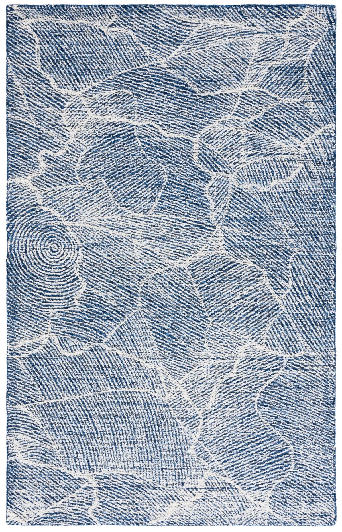 Safavieh Metro 4'-0" x 6'-0" Rug in Navy / Ivory