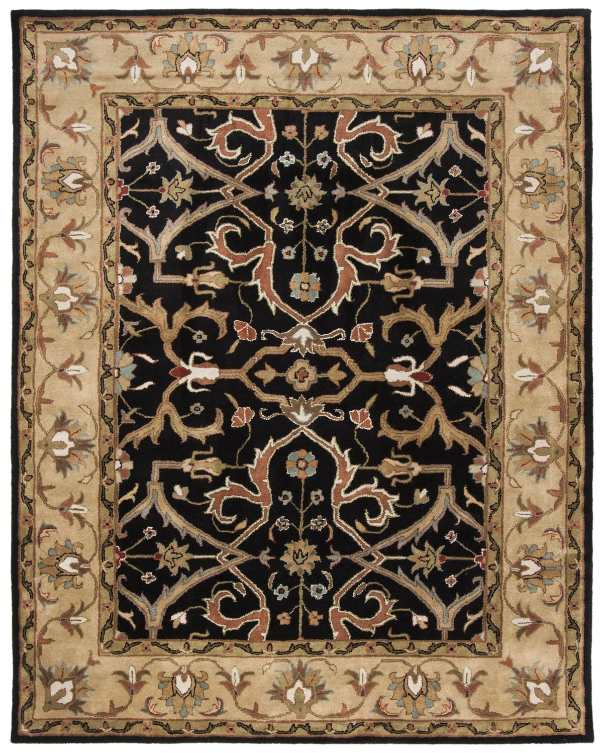 Safavieh Heritage 9'-6" x 13'-6" Rug in Charcoal / Beige