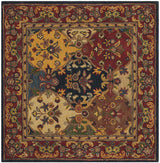 Safavieh Heritage 4'-0" x 4'-0" Rug in Multi / Burgundy