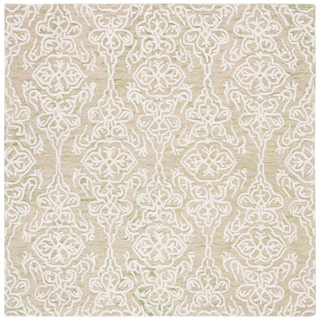 Safavieh Blossom 6'-0" x 6'-0" Rug in Light Green / Ivory