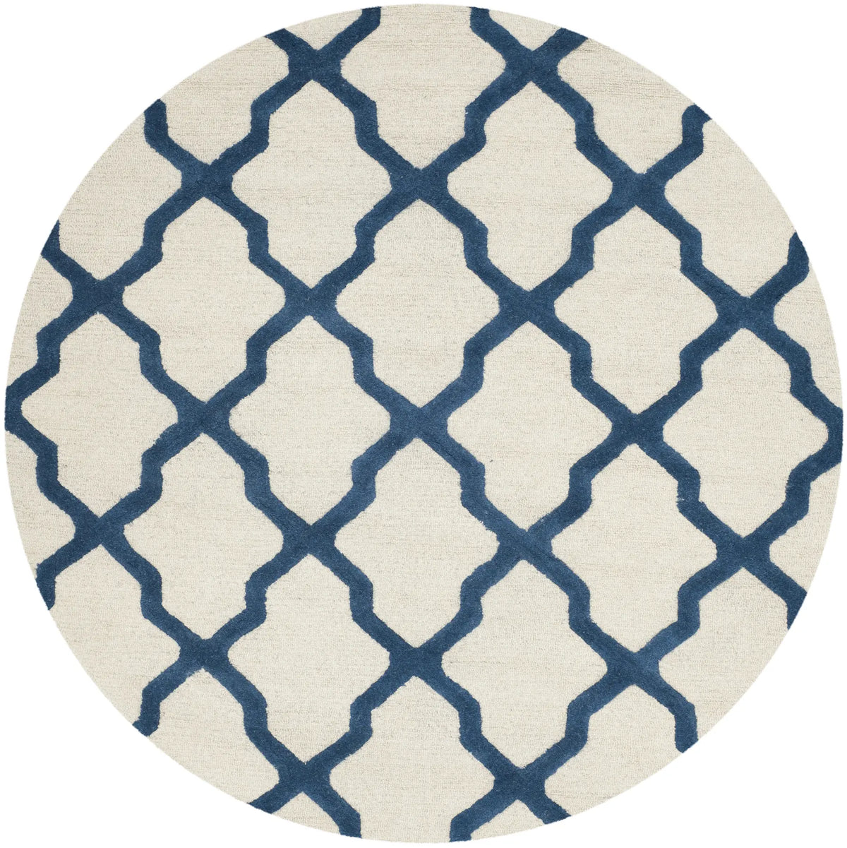 Safavieh Cambridge 6'-0" x 6'-0" Rug in Ivory / Navy