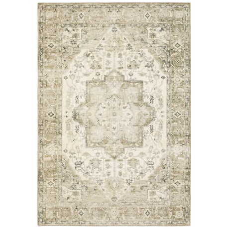 Oriental Weavers Savoy 28108 Green/ Ivory Rug - main flat