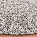 Safavieh Braided 5'-0" x 8'-0" Rug in Grey / Ivory