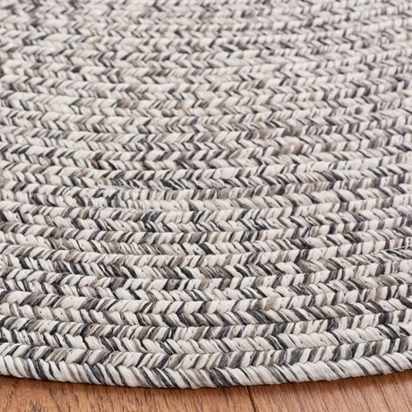 Safavieh Braided 5'-0" x 8'-0" Rug in Grey / Ivory
