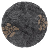 Safavieh Florida Shag 4'-0" x 4'-0" Rug in Grey / Beige