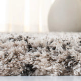 Safavieh Iceland Shag 4'-0" x 6'-0" Rug in Cream / Grey