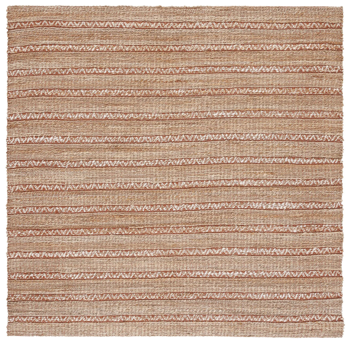 Safavieh Natural Fiber 6'-6" x 6'-6" Rug in Rust / Natural