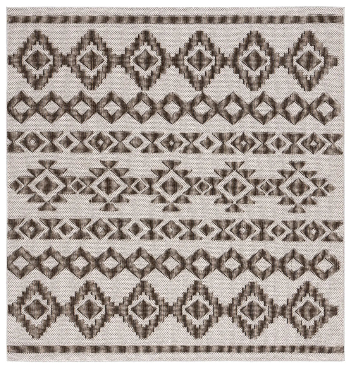 Safavieh Global 6'-7" x 6'-7" Rug in Beige / Dark Beig