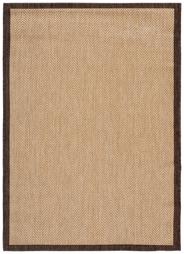 Safavieh Courtyard 4'-0" x 5'-7" Rug in Natural / Brown