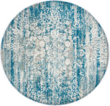 Safavieh Aria 6'-5" x 6'-5" Rug in Blue / Creme