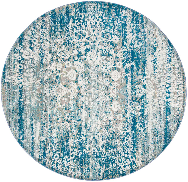 Safavieh Aria 6'-5" x 6'-5" Rug in Blue / Creme