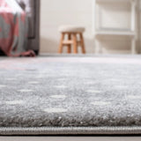 Safavieh Carousel Kids 100 4'-0" x 6'-0" Rug in Grey/Ivory / Pink