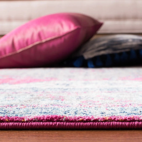 Safavieh Evoke 4'-0" x 6'-0" Rug in Fuchsia / Navy