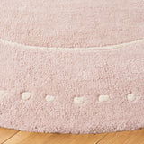 Safavieh Bella 5'-0" x 5'-0" Rug in Light Pink / Ivory