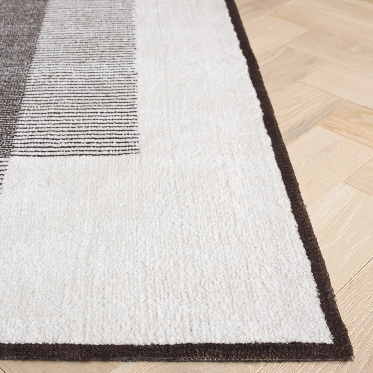 Safavieh Audrey 4'-0" x 6'-0" Rug in Dark Grey / Ivory