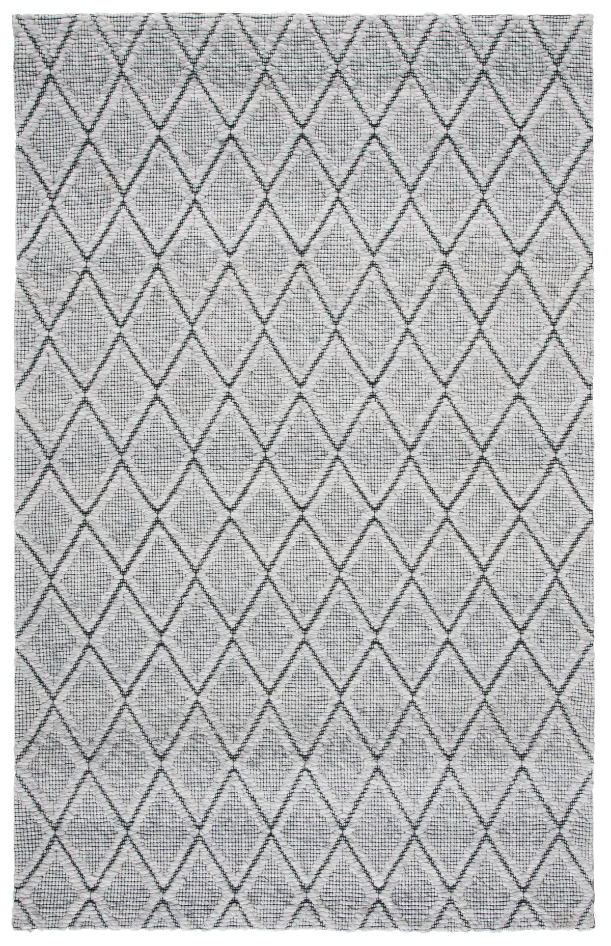 Safavieh Marbella 4'-0" x 6'-0" Rug in Light Grey / Black