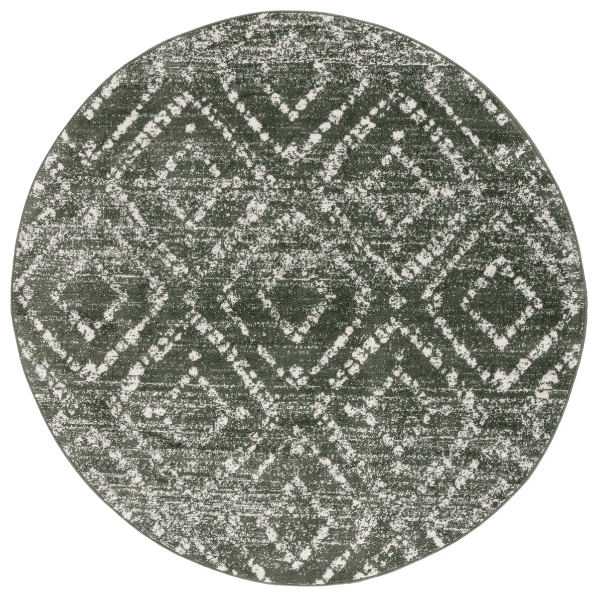 Safavieh Adirondack 6'-0" x 6'-0" Rug in Dark Green / Ivory