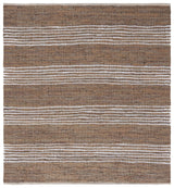 Safavieh Vintage Leather 6'-0" x 6'-0" Rug in Light Brown / Ivory