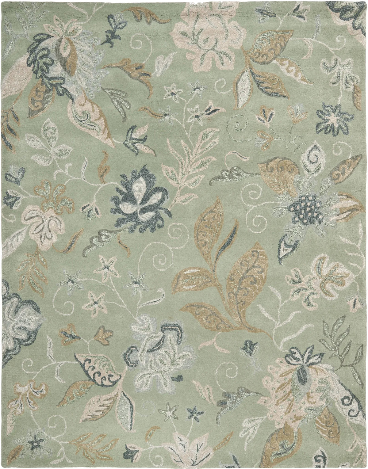 Safavieh Jardin 8'-0" x 10'-0" Rug in Light Green / Multi