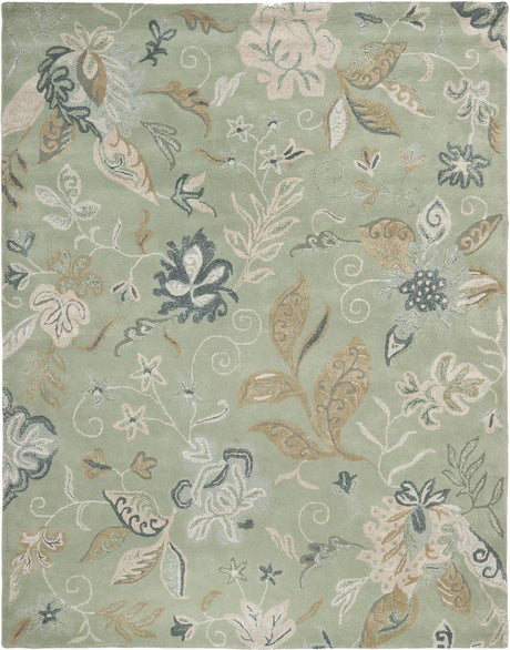 Safavieh Jardin 8'-0" x 10'-0" Rug in Light Green / Multi