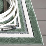 Safavieh Cabana 4'-0" x 6'-0" Rug in Green / Ivory