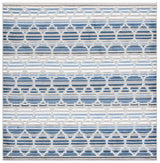 Safavieh Cabana 6'-7" x 6'-7" Rug in Blue / Grey