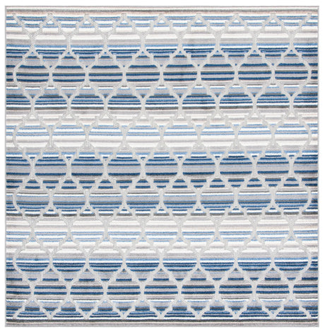 Safavieh Cabana 6'-7" x 6'-7" Rug in Blue / Grey