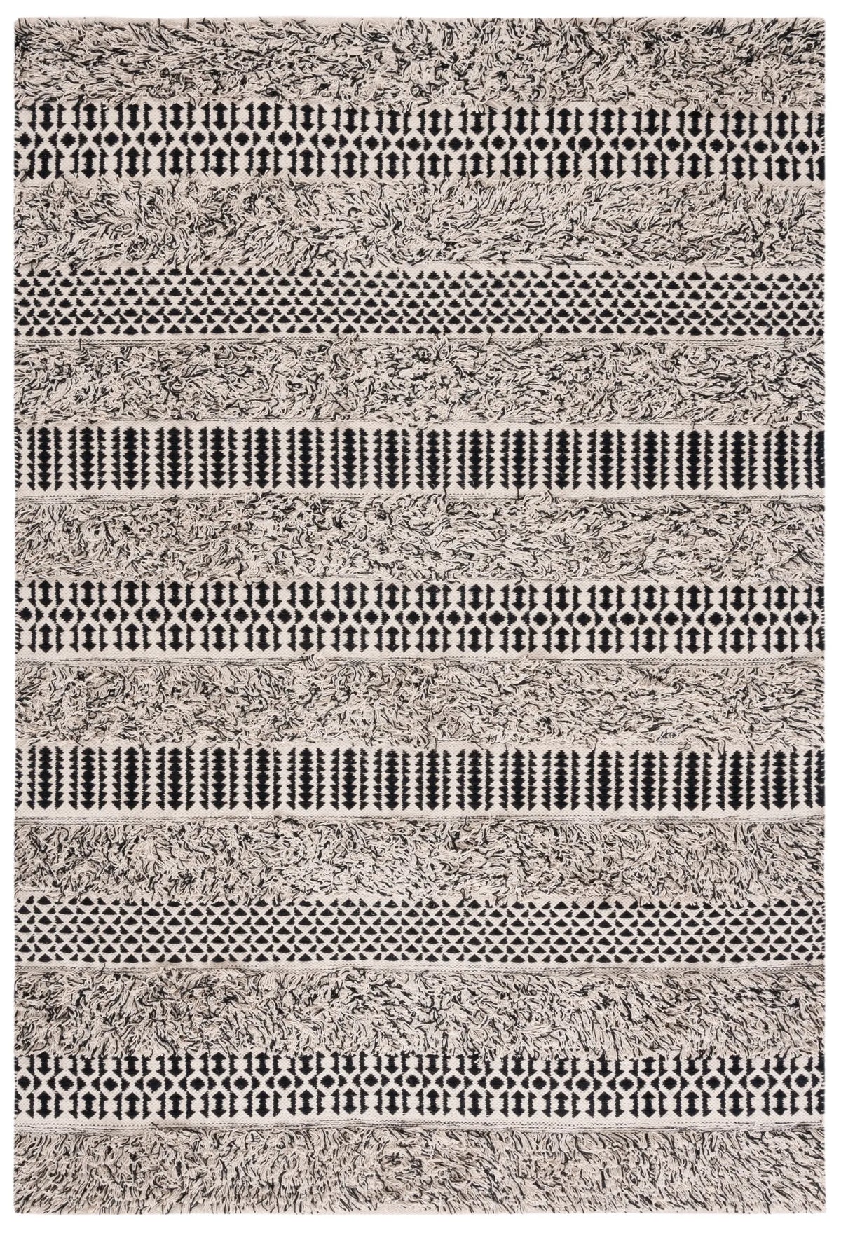 Safavieh Natura 3'-0" x 5'-0" Rug in Black / Ivory