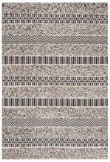 Safavieh Natura 3'-0" x 5'-0" Rug in Black / Ivory