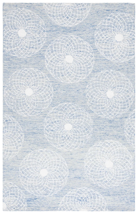 Safavieh Ebony 4'-0" x 6'-0" Rug in Blue / Ivory