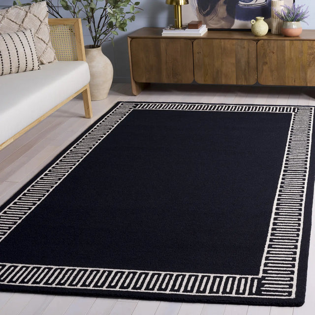 Safavieh Metro 4'-0" x 6'-0" Rug in Navy / Ivory