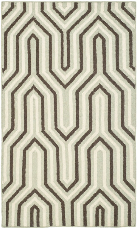 Safavieh Dhurries 3'-0" x 5'-0" Rug in Grey / Multi