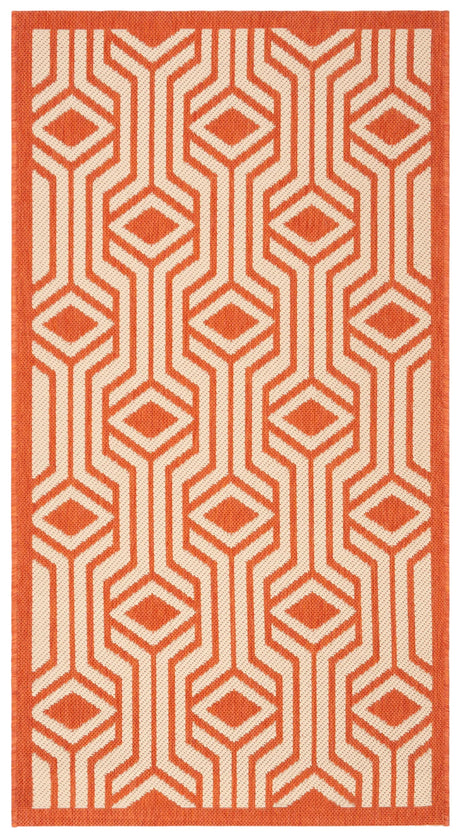 Safavieh Courtyard 2'-7" x 5'-0" Rug in Beige / Terracotta