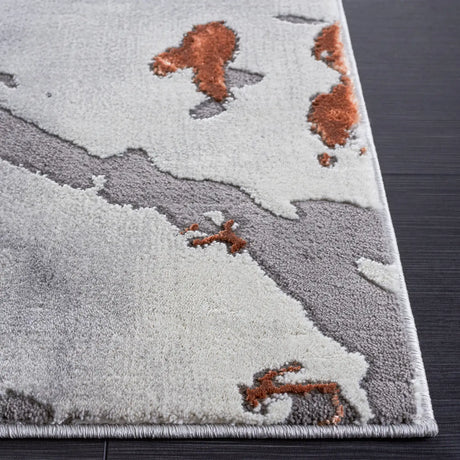 Safavieh Craft 4'-0" x 6'-0" Rug in Grey / Orange