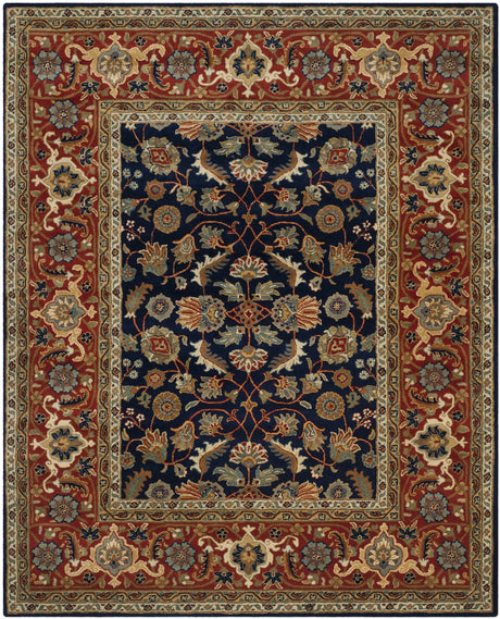 Safavieh Royalty 10'-0" x 14'-0" Rug in Navy / Rust