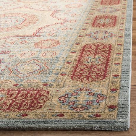 Safavieh Mahal 4'-0" x 5'-7" Rug in Navy / Red