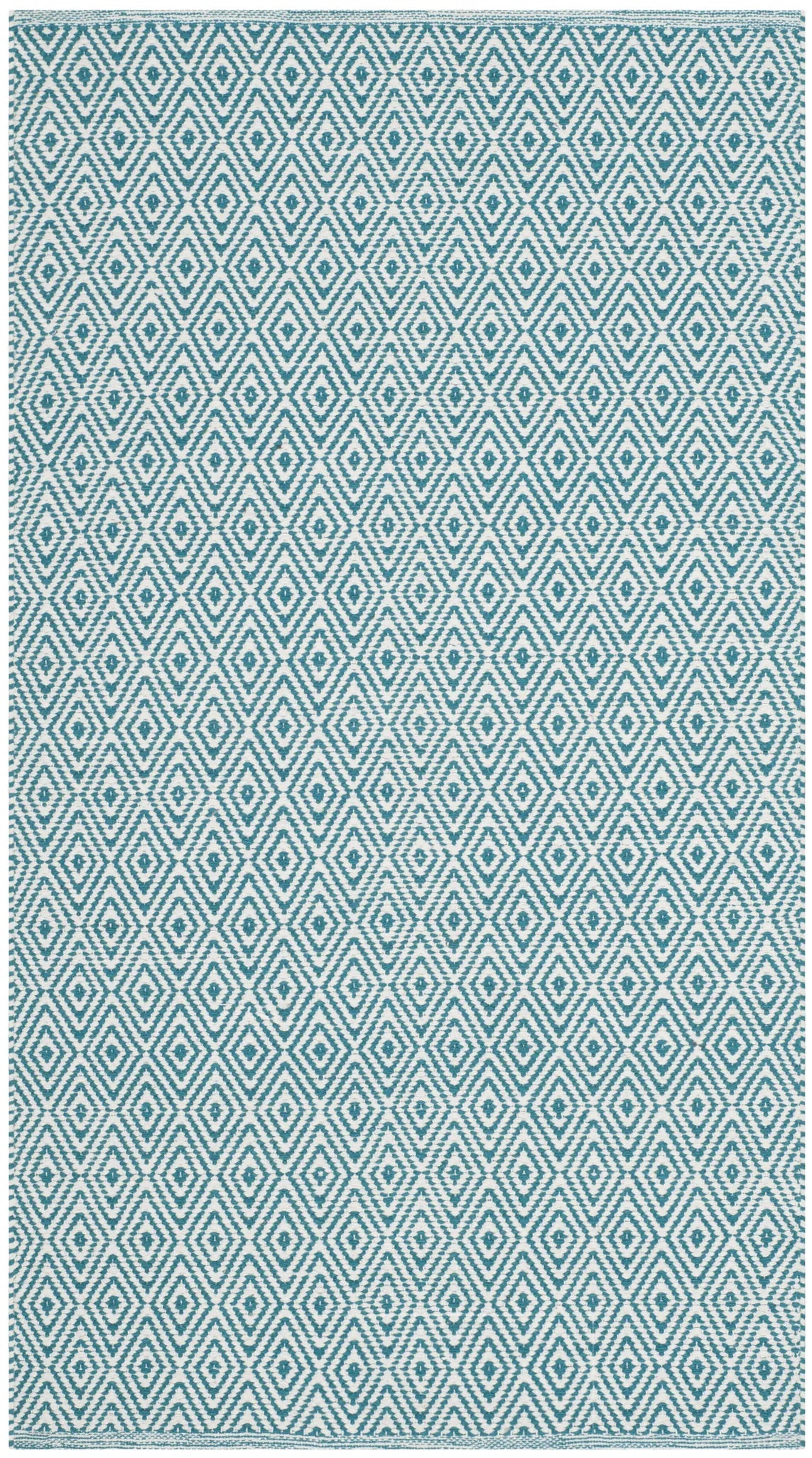 Safavieh Montauk 2'-6" x 4'-0" Rug in Ivory / Turquoise
