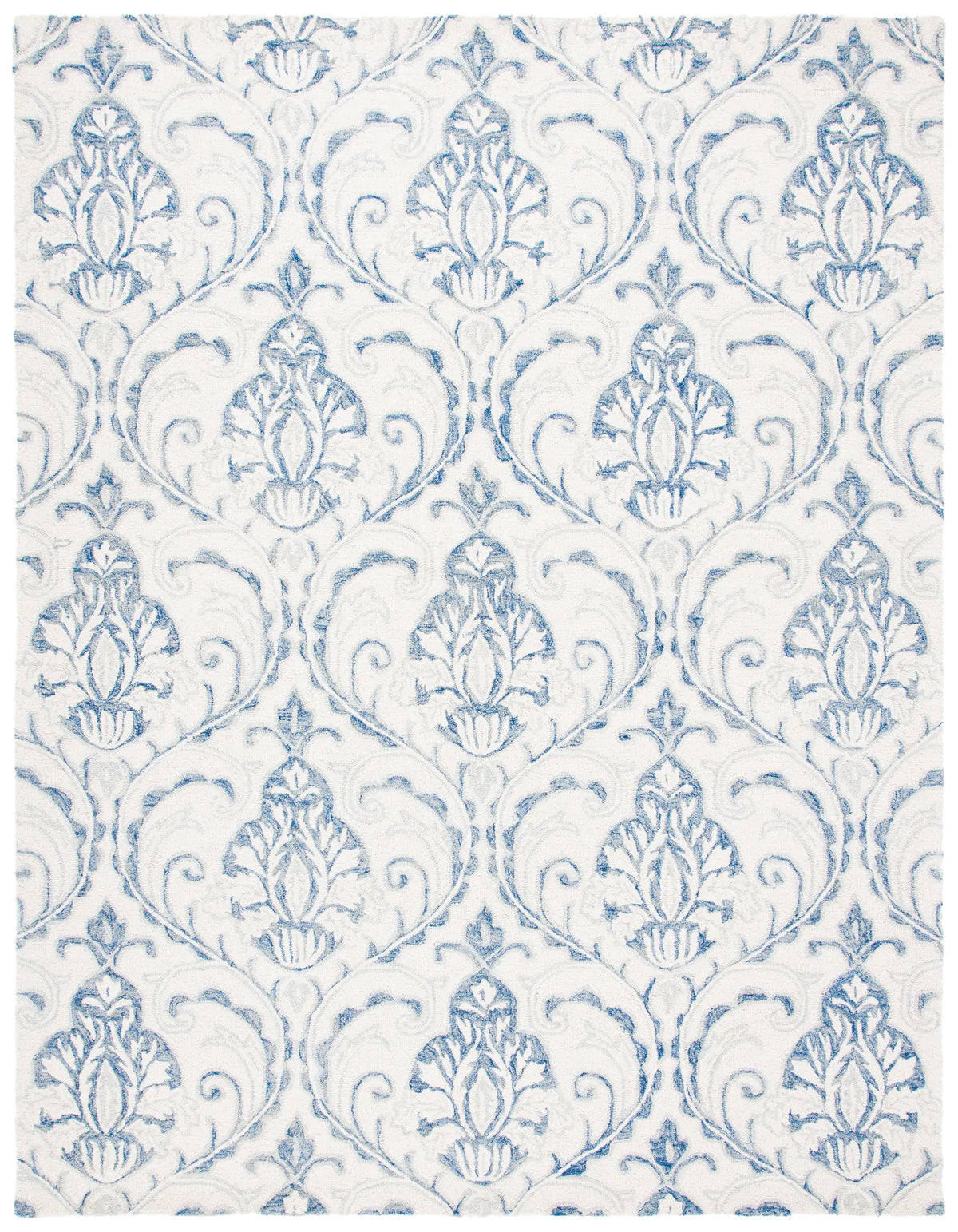 Safavieh Micro-Loop 10'-0" x 14'-0" Rug in Ivory / Blue