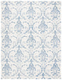 Safavieh Micro-Loop 10'-0" x 14'-0" Rug in Ivory / Blue
