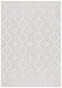 Safavieh Courtyard 4'-0" x 5'-7" Rug in Ivory / Light Grey