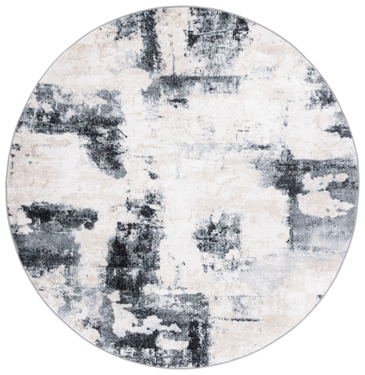 Safavieh Lagoon 6'-7" x 6'-7" Rug in Ivory / Charcoal