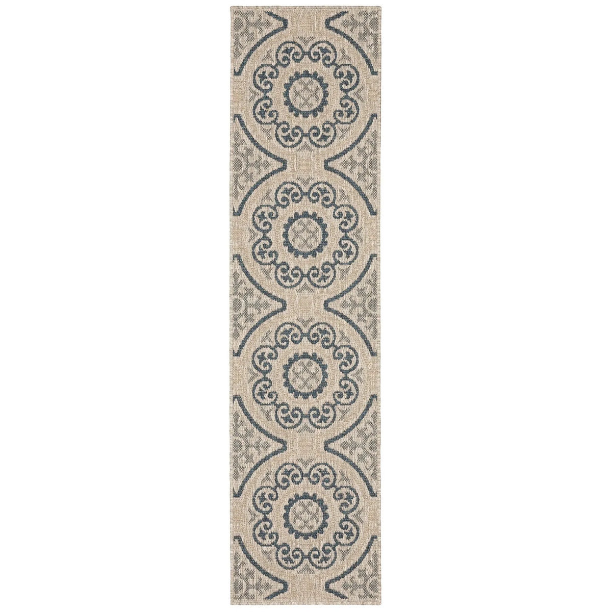 Oriental Weavers Sphinx Latitude 609X Grey / Blue Rugs - runner