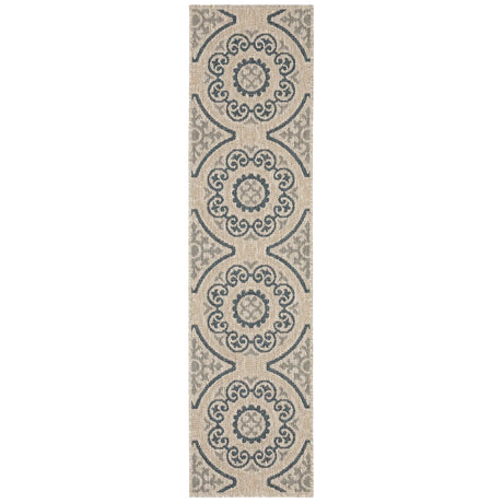 Oriental Weavers Sphinx Latitude 609X Grey / Blue Rugs - runner