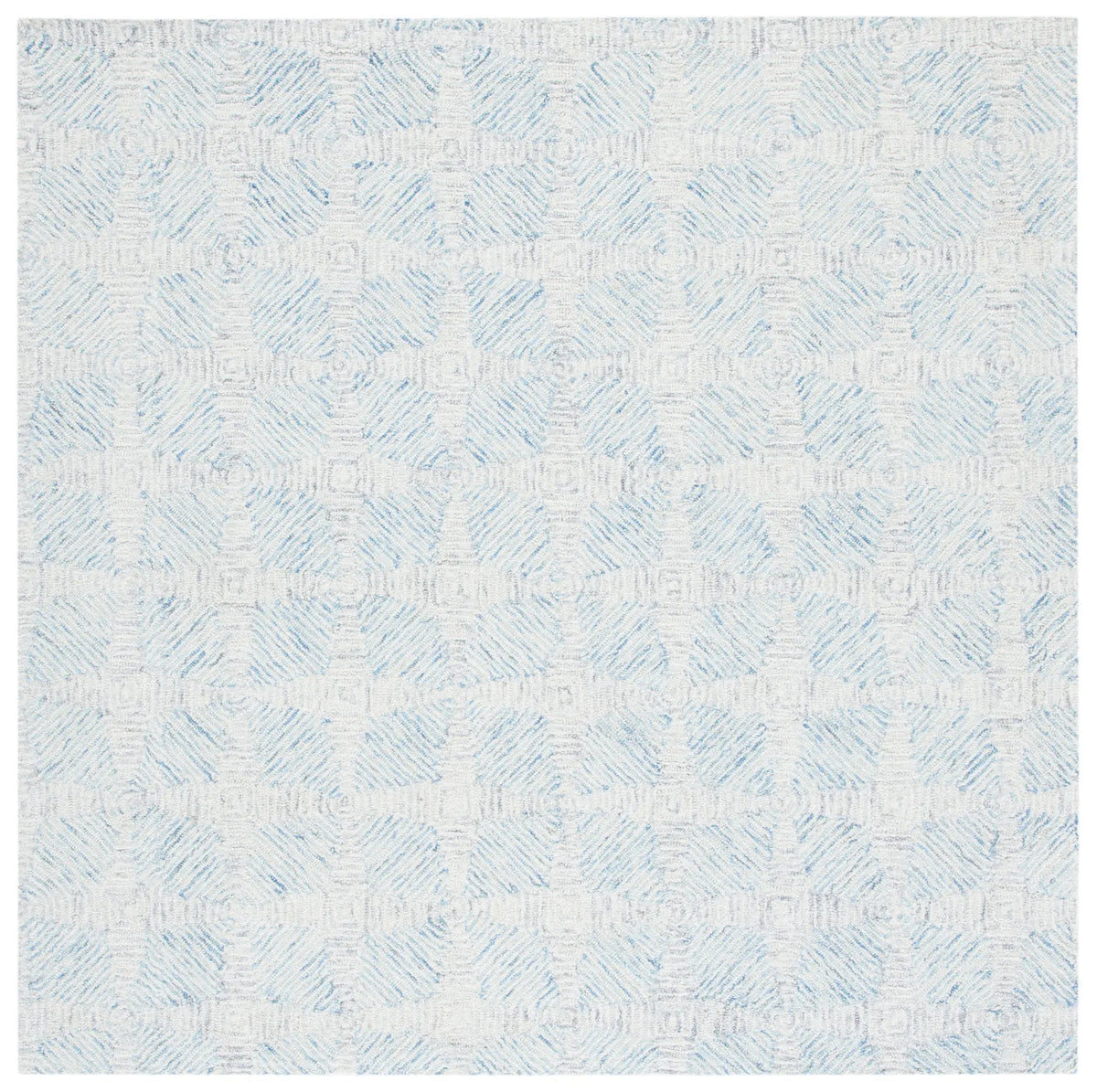 Safavieh Abstract 6'-0" x 6'-0" Rug in Ivory / Light Blue