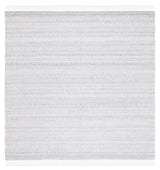 Safavieh Striped Kilim 7'-0" x 7'-0" Rug in Grey / Ivory