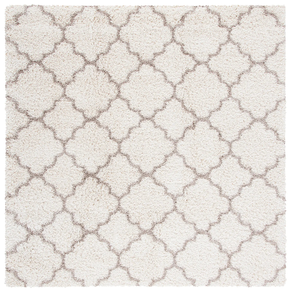 Safavieh Hudson Shag 7'-0" x 7'-0" Rug in Ivory / Beige