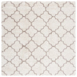 Safavieh Hudson Shag 7'-0" x 7'-0" Rug in Ivory / Beige